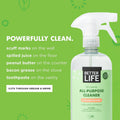 Better Life All Purpose Cleaner - Multipurpose Home and Kitchen Cleaning Spray for Glass, Countertops, Appliances, Upholstery & More -