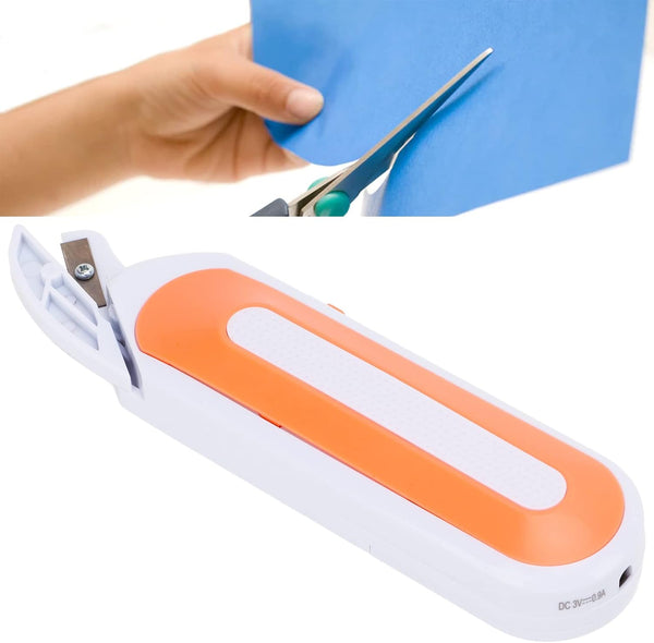 Cordless Electric Scissors for Cutting Fabric Crafting Cardboard, Mini Portable Shears Tool for Sewing Cutter Carpets Leather Rubber Paperboard,