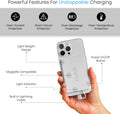 Clutch Pro Portable Iphone Charger for Travel 5000 Mah TSA Approved Magnetic Airplane Safe Portable Charger Only Compatible for Iphone 14 & Older
