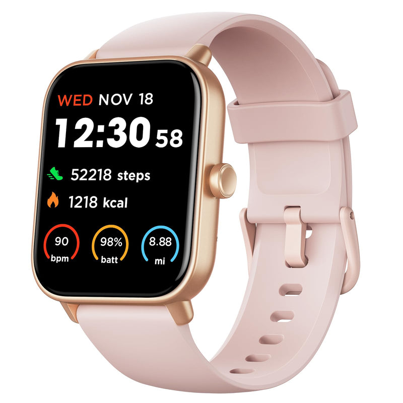 Fitpolo Smart Watch for Women,1.8â Touchscreen, Bluetooth Call, Alexa Built-In,24/7 Heart Rate Spo2 Monitor,Step Counting,Sleep Tracking, IP68
