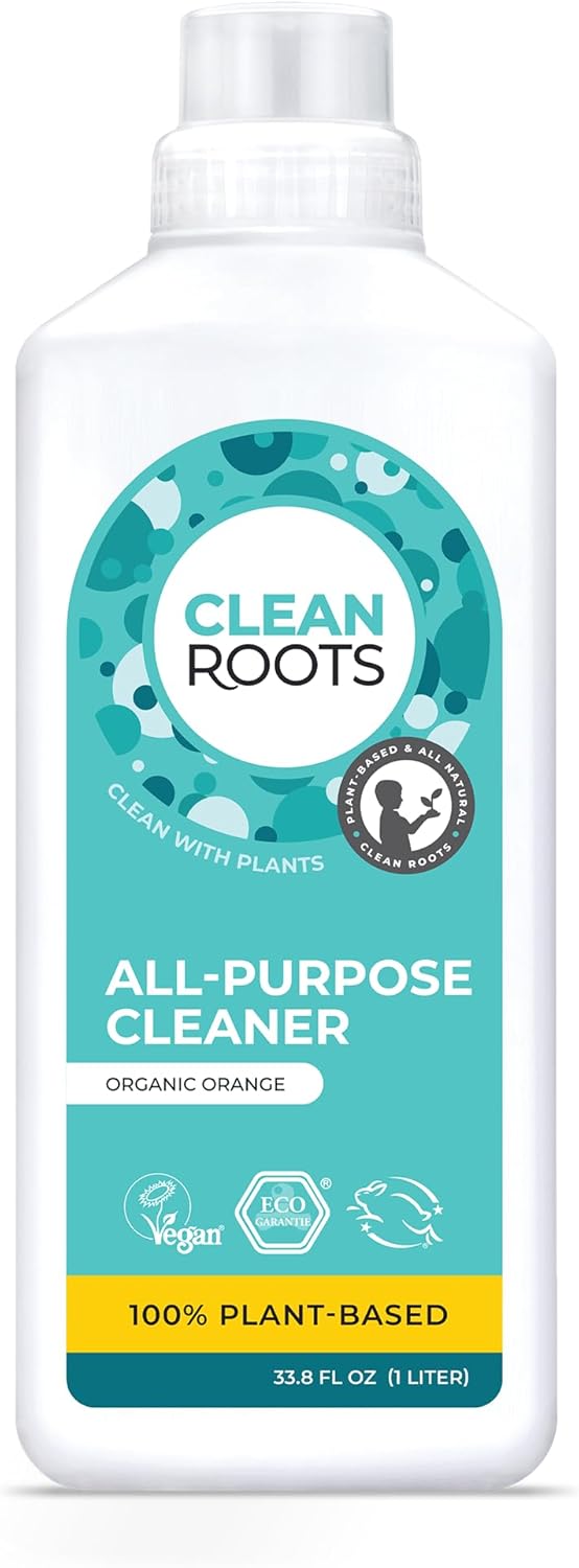 All-Purpose Cleaner, Ecogarantie Certified 100% Organic & Natural Ingredients, Scented with Organic Orange Essential Oil