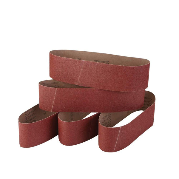 4 Inch X 36 Inch Sanding Belts, 60/80/120/240/320 Grits, Belt Sander Tool for Woodworking, Metal Polishing, 5 Pack Aluminum Oxide Sanding Belt
