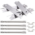 Grill Replacement Parts for Brinkman Brinkmann 810-2410-S 810-2411-S, Stainless Steel Burner Tubes, Heat Plate Shields and Carryover Crossover