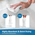Orighty Microfiber Cleaning Cloths, 75 Sheets Shop Towels, Reusable Paper Towels Shop Rags, Washable Microfiber Towel Roll Cleaning Rags for Cars,