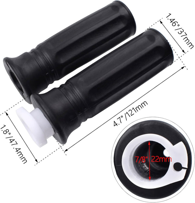 7/8" Twist Throttle Accelerator Handle Grips, 75" Throttle Cable with on off Switch for Mini Bike 49Cc 50Cc 80Cc 90Cc 11