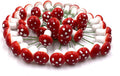 Aliotech 50 Pieces Mini Mushroom Miniatures Artificial Garden Fairy Bonsai Plant Pot Resin Craft Decoration for Home DIY Micro Landscape Decor (Red)