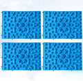 Reflexology Foot Mat Acupressure Pad Relief for Feet 4Pcs Foot Massage Plate Blood Circulation TPE Material
