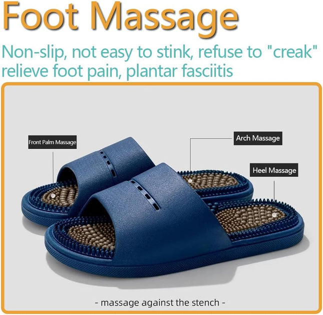 Acupressure Massage Slippers Acupressure Foot Massager Shoes Reflexology Sandals Gift for Men Women Reduce Feet Neuropat