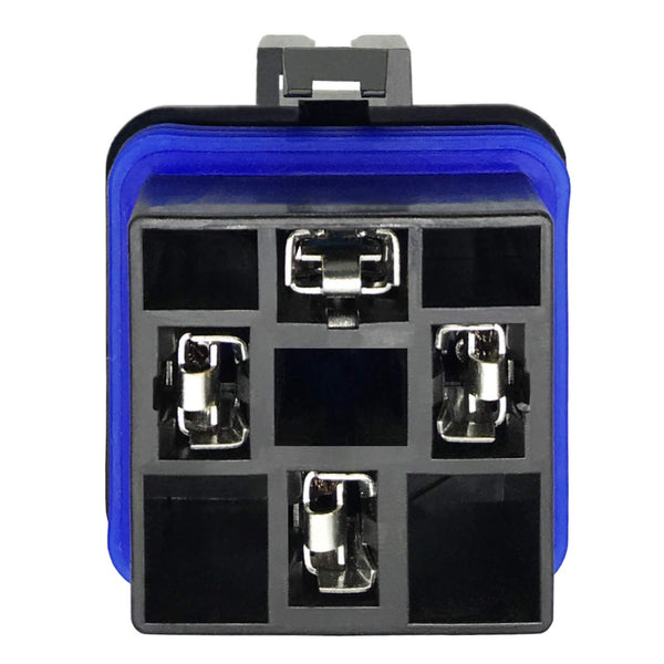 Irhapsody 4-Pin 80/60AMP 12VDC Waterproof Relay with Harness Kit, Heavy Duty 12 AWG Tinned Copper Wires, 5 Pack SPST Automotive Relay