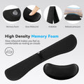 Zibly Ergonomic Gel Memory Foam Keyboard Wrist Rest & Mousepad Rests for Computer, Silky Wrist Rest for Typing, Laptop, and Mouse Desk Pads