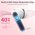 Wireless Earbuds Bluetooth 5.4 Headphones Bass Stereo Ear Buds with Noise Cancelling Mic LED Display in Ear Earphones IP7 Waterproof 36H Playtime