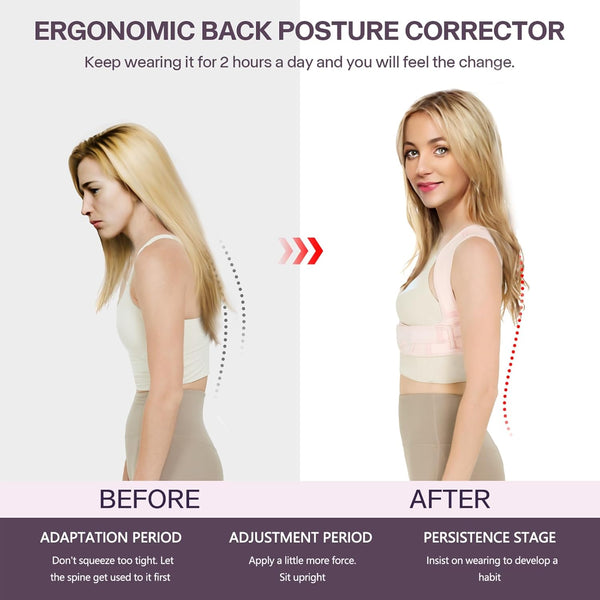 Back Brace Posture Corrector for Women, Upper Back Support Straps Straightener, Hunchback Improve Posture Correct-Shoulder, Upper Back Pain Relief