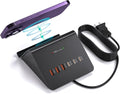 Multi-Device Charging Station, 100W Gan 6-Port USB C Charger Hub with 45W PD Wall Adapter & 15W Wireless Charger. Compatible with Iphone, Ipad,