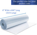 Cake Collar 8 X 600 in (50Ft) - Acetate Roll - Acetate Sheets for Baking - Cake Wrapping Plastic - Acetato Para Reposteria - Acetato Para Pasteles