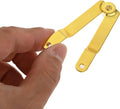 Dophee 10Pcs Gold Folding Lid Support Hinges for Jewelry Box Gift Wooden Boxes Cases Display - 62X8Mm/2.44"X0.31