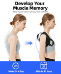 Posture Corrector for Women Men Back Straps for Posture Upper Back Support Pcroviding Pain Relief from Shoulde, Rlumbar and Clavicle-M