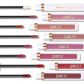 QiBest 7Pcs Matte Liquid Lipstick + 1Pcs Lip Plumper Makeup Set Kit, Pigmented Long Lasting Lip Gloss Set, Velvet Waterproof Halloween Lip Makeup