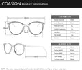 COASION Blue Light Blocking Glasses for Women Vintage round anti Blue Ray Computer Game Eyeglasses Small Face