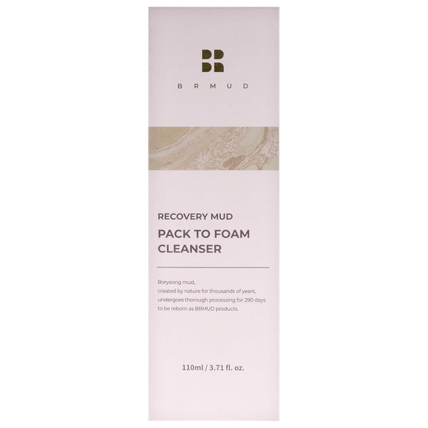 Recovery Mud Pack to Foam Facial Cleanser for Sebum Control and Makeup Cleansing 110Ml (3.72 Fl.Oz.) - 2-In-1 Foaming Cleanser for Pore Reduction,