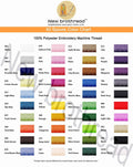 New Brothread 40 Brother Colors Polyester Embroidery Machine Thread Kit 500M (550Y) Each Spool for Brother Babylock Janome Singer Pfaff Husqvarna