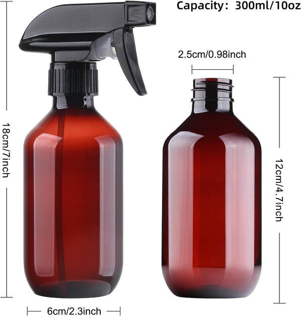 Teyssor Spray Bottles Water Spray Bottle - BPA Free - 10 oz/300 ml Plastic Refillable Containers Fine Mist Small Spray Bottle with Adjustable