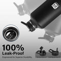 Insulated Water Bottle | Thickened Stainless Steel Vacuum Metal Thermos | Portable Sports Half Gallon Large Water Jug for Gym and Hiking with