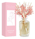 Reed Diffuser Set with Preserved Real Flower&Reed Diffuser Sticks,5.9Oz,Sandalwood Rose Scent Fragrance Essential Oil Scented Diffuser for Bedroom