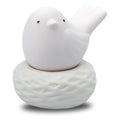 Little Bird Nest, Non-Electric Ceramic Diffusers for Essential Oils and Aromatherapy Fragrance, White Ceramic Diffusers in Car or Bathroom and