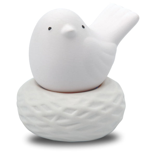 Little Bird Nest, Non-Electric Ceramic Diffusers for Essential Oils and Aromatherapy Fragrance, White Ceramic Diffusers in Car or Bathroom and