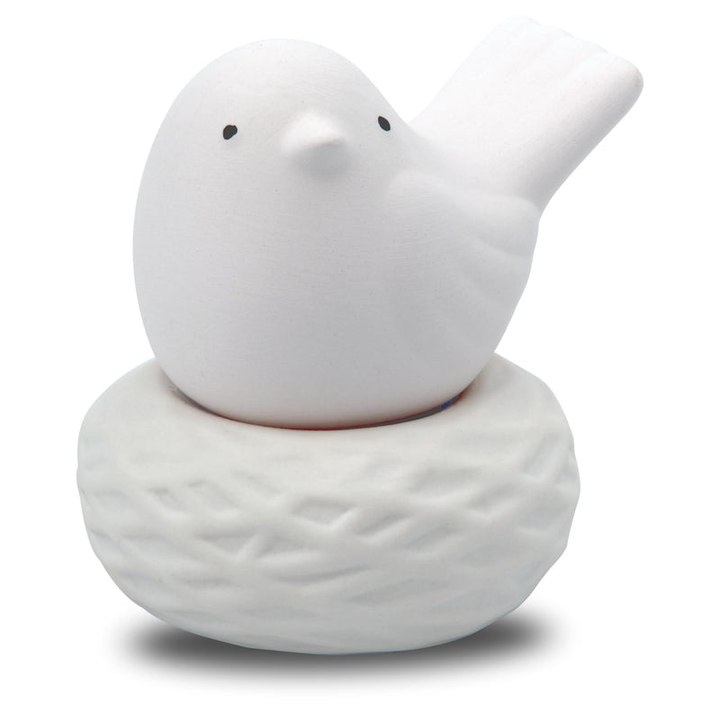 Little Bird Nest, Non-Electric Ceramic Diffusers for Essential Oils and Aromatherapy Fragrance, White Ceramic Diffusers in Car or Bathroom and