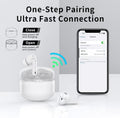 A40 Pro Wireless Earbuds, 50Hrs Playtime Bluetooth Earbuds Built in Noise Cancellation Mic with Charging Case, Bluetooth Headphones with Stereo