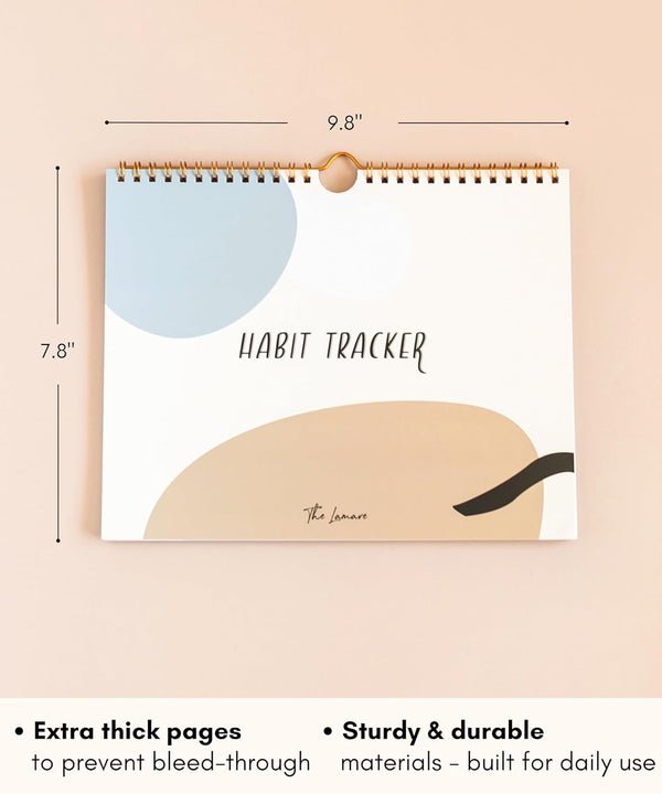 Lamare Habit Tracker Calendar â Premium Daily Habit Tracker Journal and Goal Board, Workout Motivation & Productivity Tool