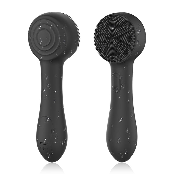 Facial Cleansing Brush Silicone Face Scrubber Waterproof Rechargeable Exfoliator Massage Device for Men & Women, Deep Pore Cleansing, Exfoliating,