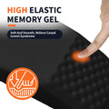 Ergonomic Mouse Pad Wrist Support with Massage Design, Wrist Rest Pain Relief Mousepad with Memory Foam&Non-Slip PU Base, Mouse Pads for Wireless