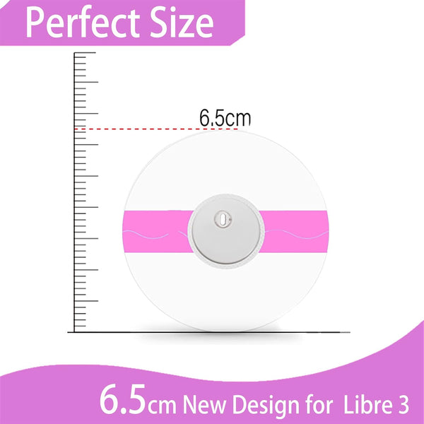 HONYOU 60Pack Freestyle 14 Day Sensor Patch & Libre 3 plus Sensor Covers Waterproof Adhesive Patches CGM Tape Clear Bandage, Hypoallergenic