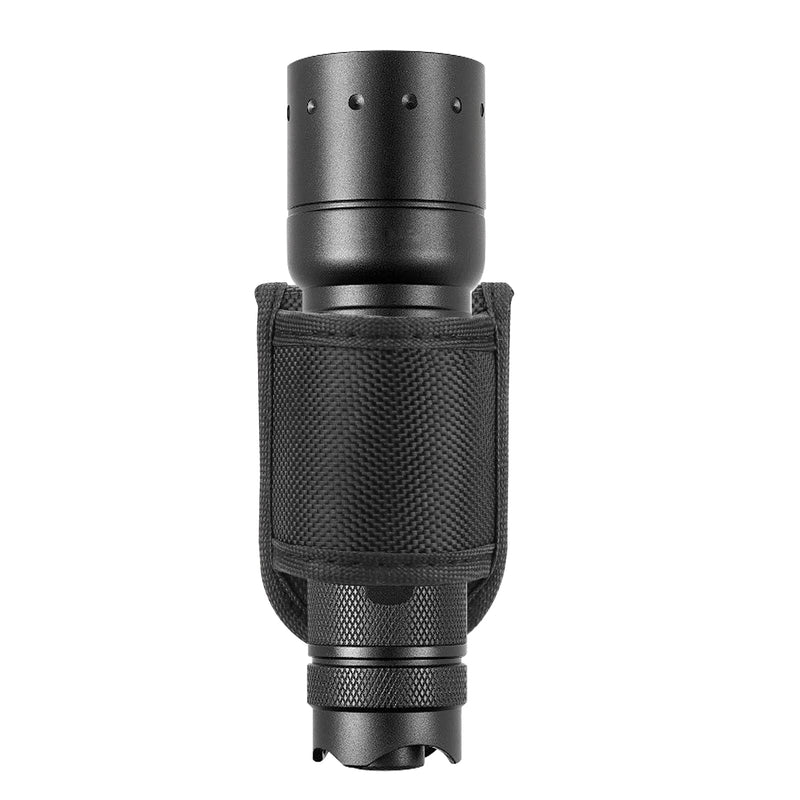 Flashlight Holster for Duty Belt, Open Top D Cell Compact Light Holder Case, Nylon Light Holster Pouch Uiinosoo Carry Tactical Torch Handheld