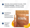 Immune Readyâ¢ Immune Boost Drink Mix - All-In-One Immune Support, Gut Health, and Electrolyte Powder Packets with Vitamin C, Beta Glucan, Zinc,