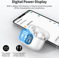 Wireless Earbuds Bluetooth 5.4 Headphones Bass Stereo Ear Buds with Noise Cancelling Mic LED Display in Ear Earphones IP7 Waterproof 36H Playtime