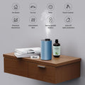 Waterless Diffuser for Essential Oil, Battery Operated Portable Nebulizer, Automatic Scent Aromatherapy Machine, 3 Timer Modes & 3 Mist Levels for