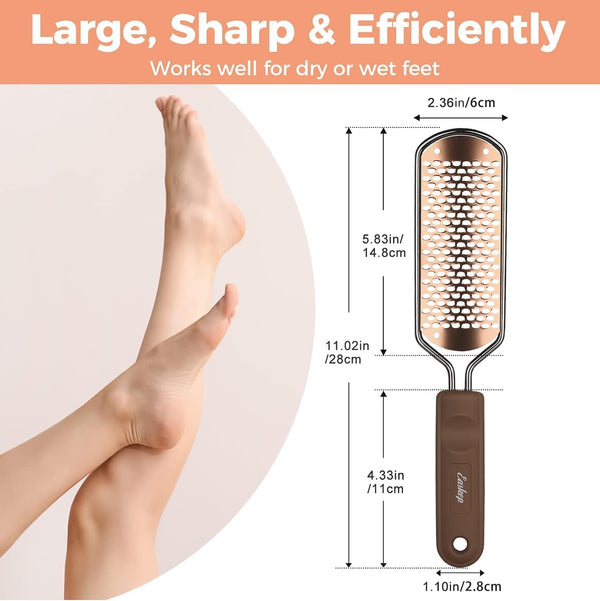 Foot File Foot Scrubber Pedicure - Callus Remover for Feet Easkep Professional Grater Rasp Foot Scraper Corns Callous Removers Cracked Dead Skin