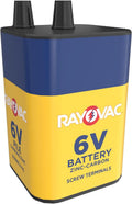 RAYOVAC Heavy Duty Lantern Battery, 6 Volt Screw Terminals, 945R4C