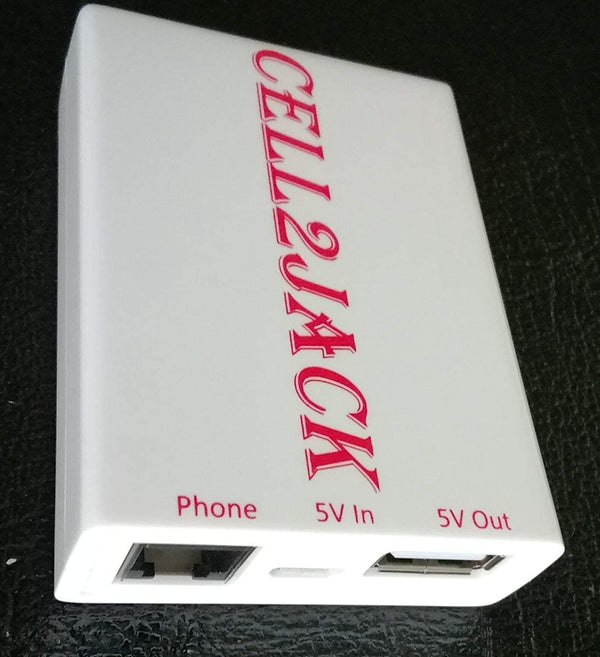 CELL2JACK - Cellphone to Home Phone Adapter, Make and Receive Cell Phone Call on Your Landline Phone Free - Cell Phone to Landline Dock - Cell to