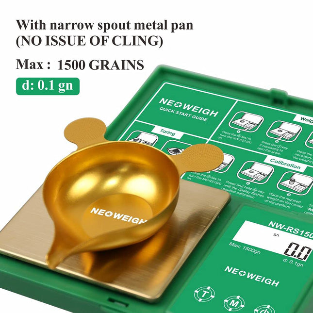 Reloading Scale, Powder Scale for Reloading, 1500 Grains X 0.1 Gn, Digital Powder Scale, Arrow Scale, Archery Scale, 100