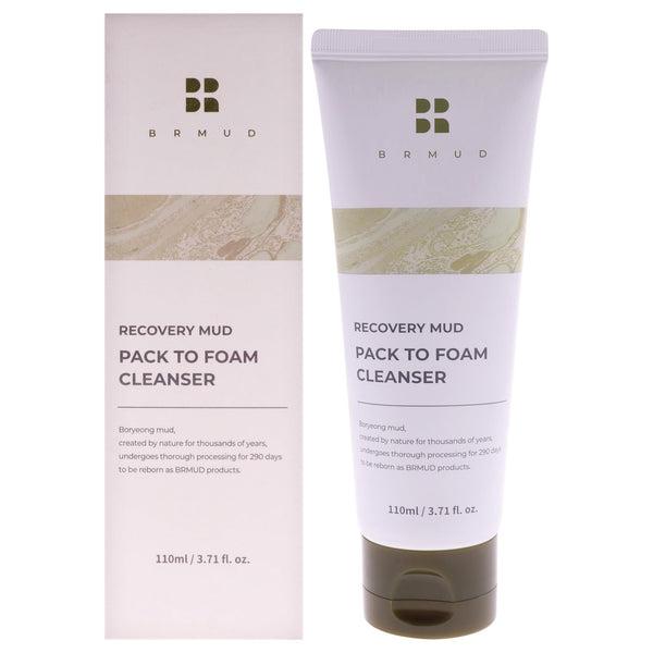 Recovery Mud Pack to Foam Facial Cleanser for Sebum Control and Makeup Cleansing 110Ml (3.72 Fl.Oz.) - 2-In-1 Foaming Cleanser for Pore Reduction,