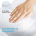 Bath Pillow for Tub Bathtub Pillow for Head and Neck 4D Air Mesh Spa Bath Tub Pillow Headrest with Non-Slip 6 Strong Suction Cups Luxury Bathtub