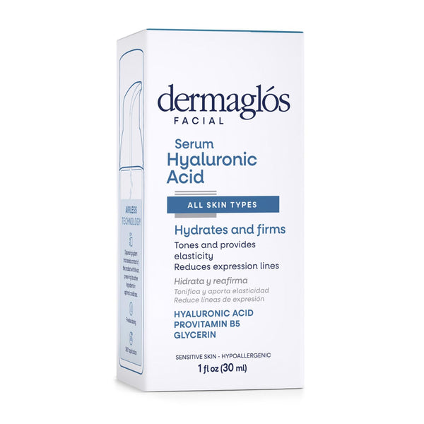 Dermaglos Hyaluronic Acid Serum for Face with Pro Vitamin B5 and Glycerin, Hydrates, Firms, Tones, and Reduces Expression Lines, Suitable for