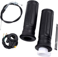 7/8" Twist Throttle Accelerator Handle Grips, 75" Throttle Cable with on off Switch for Mini Bike 49Cc 50Cc 80Cc 90Cc 110Cc 125Cc 212Cc Pit Bike