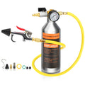 FOUR UNCLES AC Flush Kit - Air Conditioner System Cleaning Tool Set with Stainless Steel Canister and Nylon Hose & Flushing Spray Gun for R134A