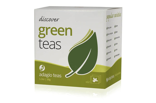 Loose Tea Sampler of 12 Green Teas: Sencha, Citron Green, Kukicha, Hojicha, Jasmine Yin Hao, Gyokuro, Gunpowder, Genmai Cha, Citrus Mint Green,