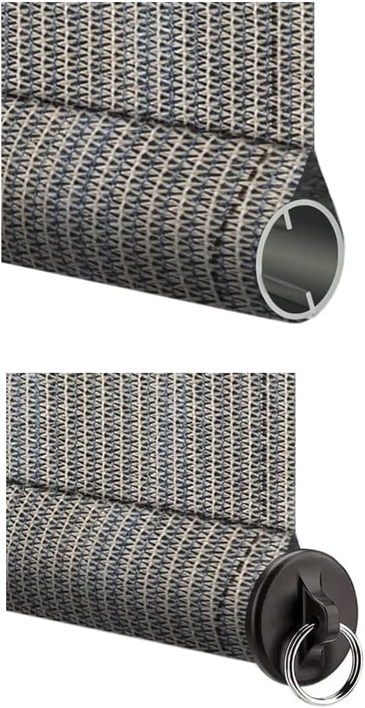 Sun Shade Parts Bungee Kit and End Cap,Weather Resistance,For Coolaroo Exterior Roller Shade,Outdoor Blinds,Roller Shades (Bungee Kit-2 Sets, Brown)